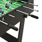 Sulankstomas stalo futbolo stalas 121x61x80cm, juodas kaina ir informacija | Stalo futbolas | pigu.lt