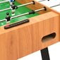 Sulankstomas stalo futbolo stalas, 121x61x80cm, šviesiai rudas kaina ir informacija | Stalo žaidimai, galvosūkiai | pigu.lt