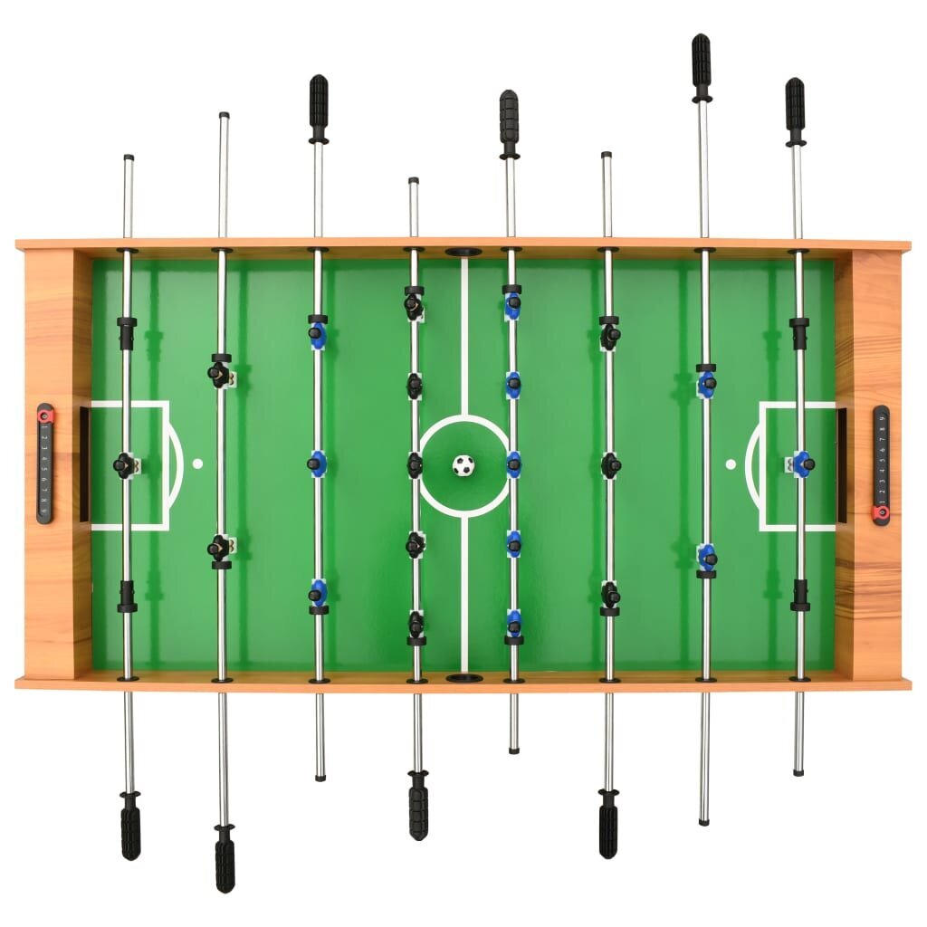 Sulankstomas stalo futbolo stalas, 121x61x80cm, šviesiai rudas kaina ir informacija | Stalo žaidimai, galvosūkiai | pigu.lt