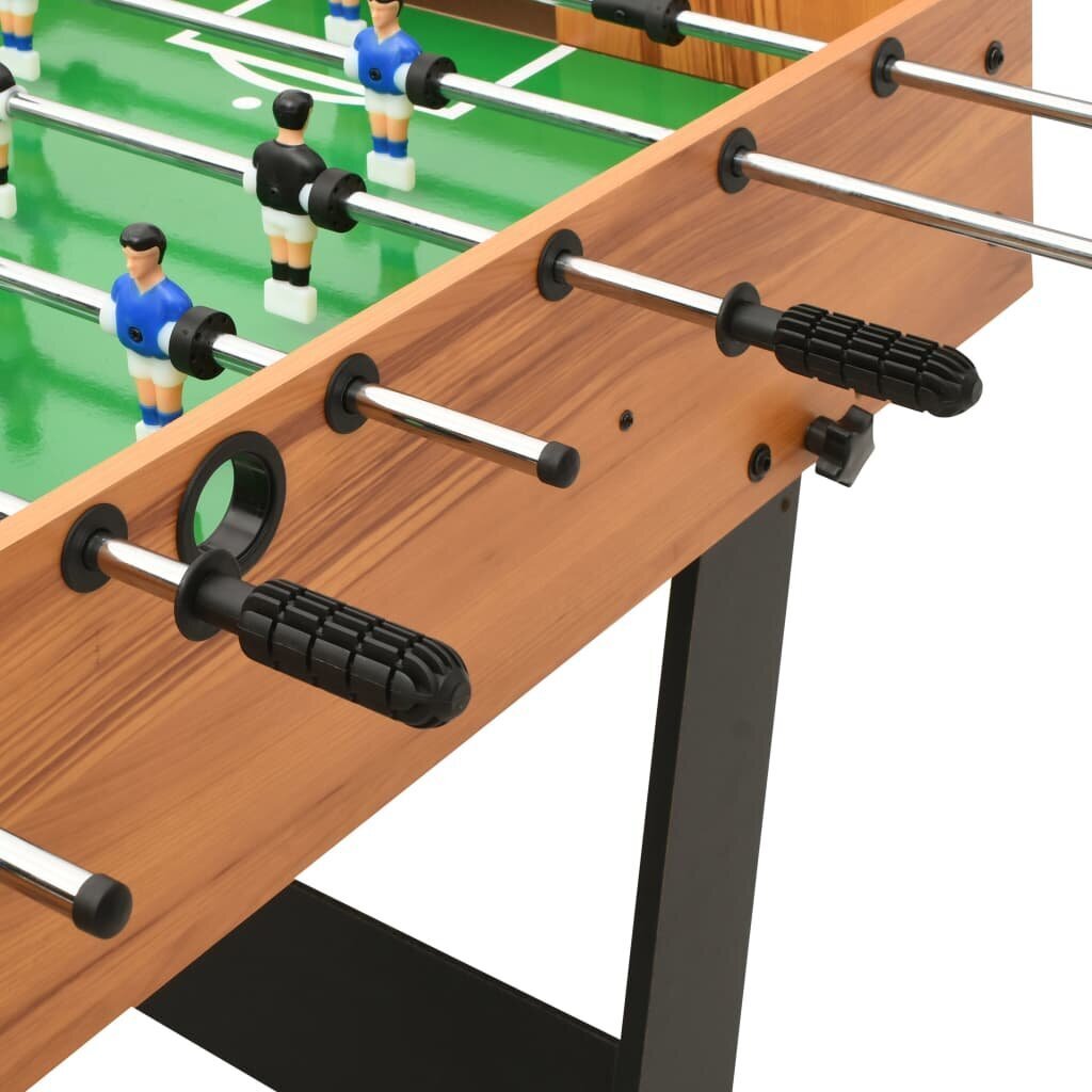 Sulankstomas stalo futbolo stalas, 121x61x80cm, šviesiai rudas цена и информация | Stalo žaidimai, galvosūkiai | pigu.lt