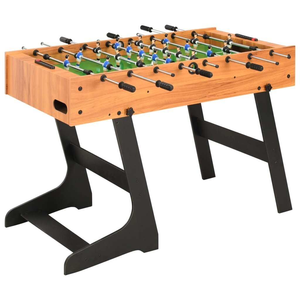 Sulankstomas stalo futbolo stalas, 121x61x80cm, šviesiai rudas kaina ir informacija | Stalo žaidimai, galvosūkiai | pigu.lt