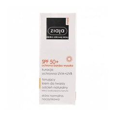 Ziaja Med Protective Tinted защита от солнца для лица 50 мл, Natural цена и информация | Кремы для лица | pigu.lt