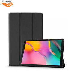 TakeMe Smart Slim Tablet PC book case for Samsung Galaxy Tab A 10.1 2019 T515 / T510 Black kaina ir informacija | Planšečių, el. skaityklių dėklai | pigu.lt