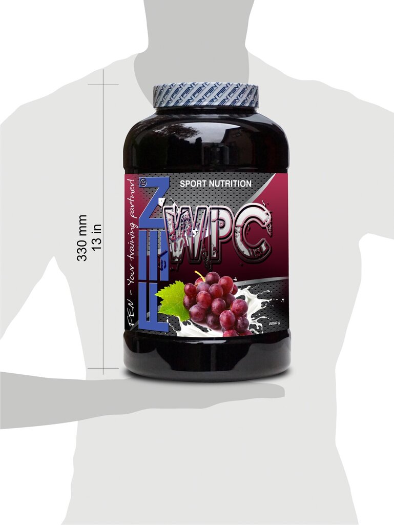 Maisto papildas Fen WPC baltyminis kokteilis, vynuogių skonio, 1 kg kaina ir informacija | Baltymai | pigu.lt