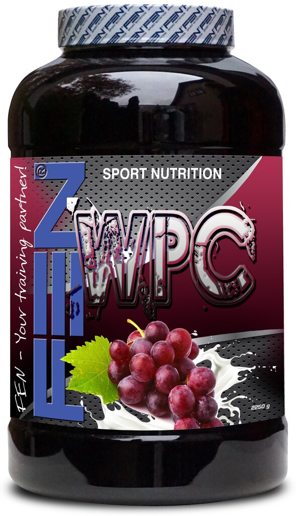 Maisto papildas Fen WPC baltyminis kokteilis, vynuogių skonio, 1 kg kaina ir informacija | Baltymai | pigu.lt