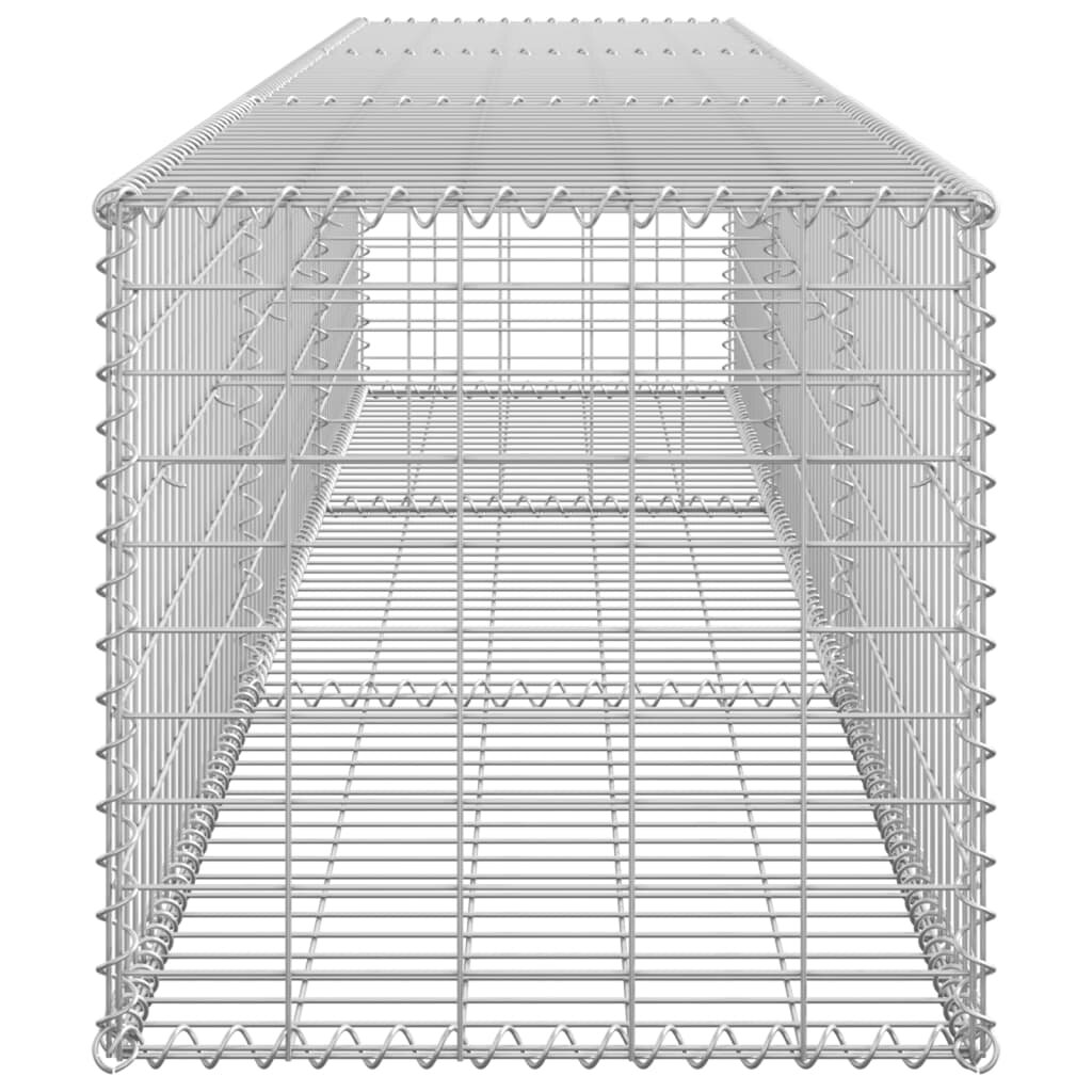 Gabiono siena su dangčiu, 300x50x50 cm, galvanizuotas plienas kaina ir informacija | Tvoros ir jų priedai | pigu.lt