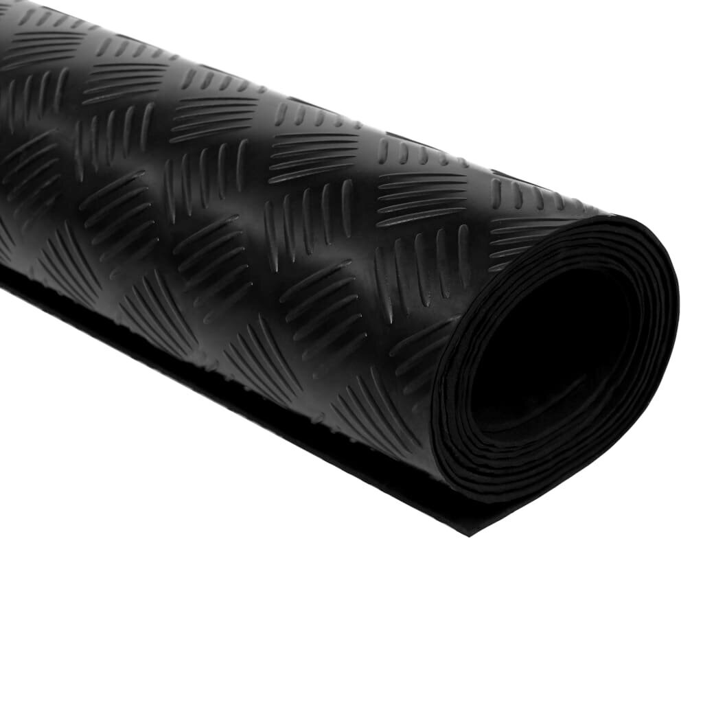 Kilimėlis iš gumos, 1,5x2m, 3 mm, juodas цена и информация | Universalūs kilimėliai | pigu.lt