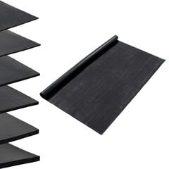 Kilimėlis iš gumos, 1,2x5 m, 1 mm, juodas kaina ir informacija | Universalūs kilimėliai | pigu.lt