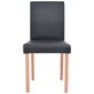 Valgomojo stalas ir kėdės,Vida XL, juoda kaina ir informacija | Valgomojo komplektai | pigu.lt