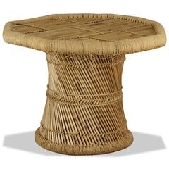 Bambukinis kavos staliukas, 60x60x45 cm цена и информация | Журнальные столики | pigu.lt
