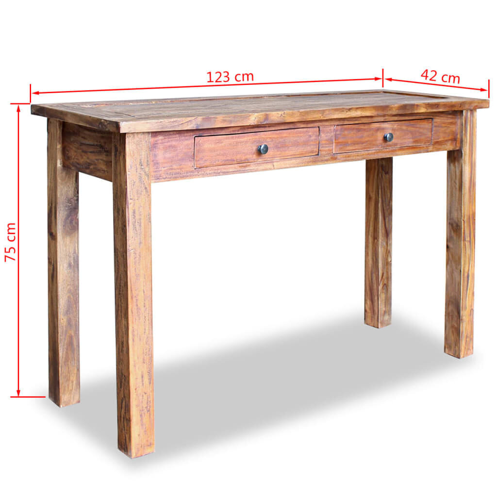 Konsolinis staliukas, 123x42x75cm kaina ir informacija | Kavos staliukai | pigu.lt