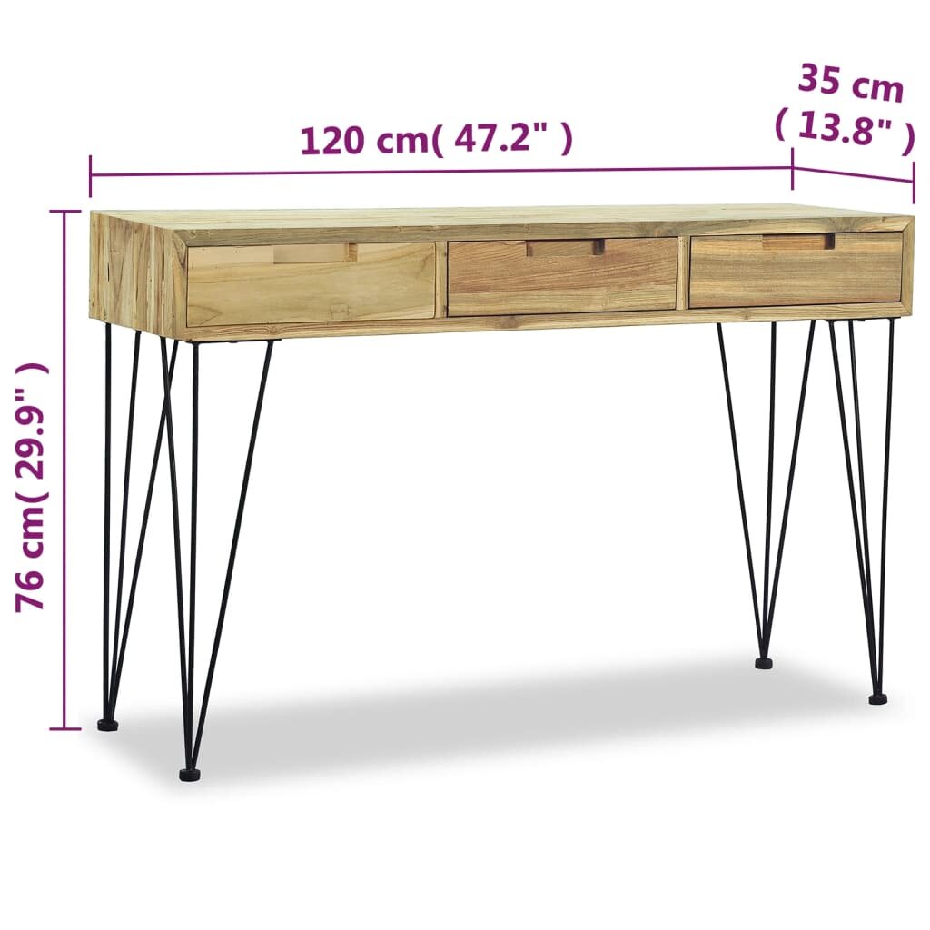 Konsolinis staliukas, 120x35x76cm kaina ir informacija | Kavos staliukai | pigu.lt