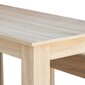 Valgomojo stalas su suolais, Vida XL, medžio spalvos kaina ir informacija | Valgomojo komplektai | pigu.lt