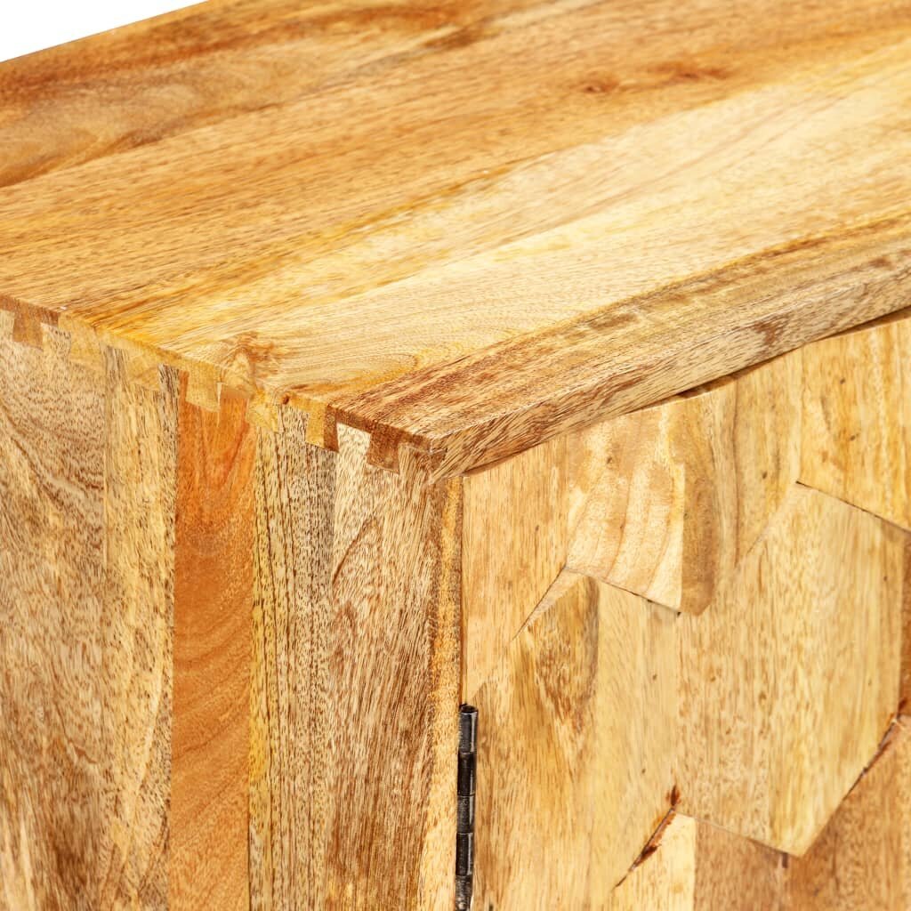 Komoda tvirtos mango medienos, 118x35x75 cm, ruda kaina ir informacija | Komodos | pigu.lt