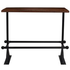 Baro stalas, 150x70x107cm, tamsiai rudas kaina ir informacija | Virtuvės ir valgomojo stalai, staliukai | pigu.lt