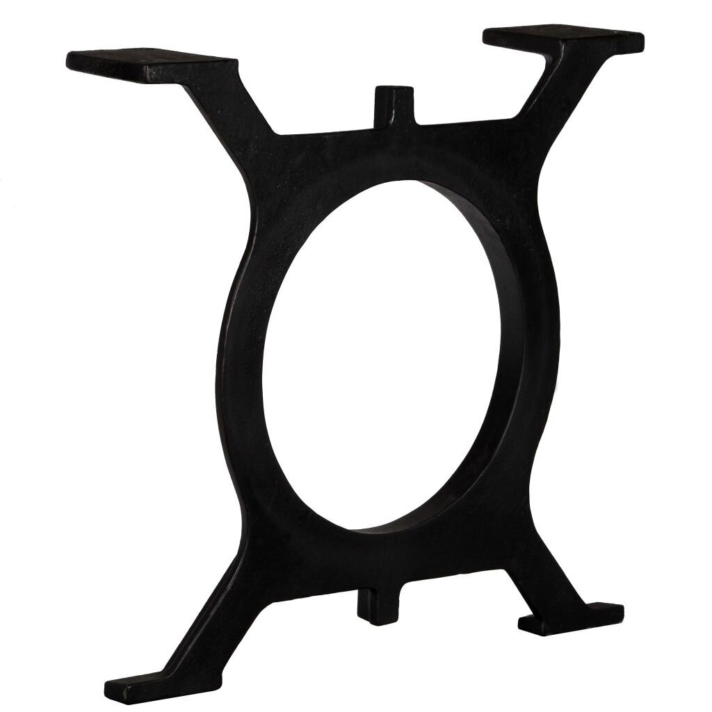 Kavos staliuko kojelės O-formos, 2vnt., juodos spalvos kaina ir informacija | Baldinės kojelės ir kojos | pigu.lt