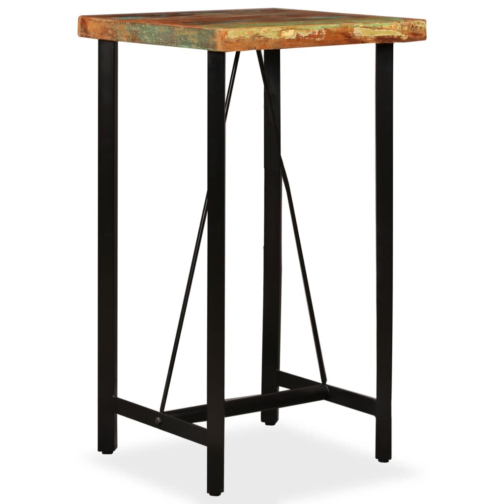 Baro stalas, 60x60x107cm, masyvi perdirbta mediena цена и информация | Virtuvės ir valgomojo stalai, staliukai | pigu.lt