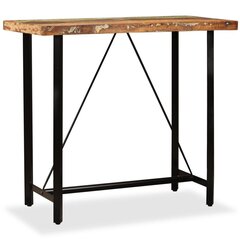 Baro stalas, 120x60x107cm, perdirbta mediena kaina ir informacija | Virtuvės ir valgomojo stalai, staliukai | pigu.lt