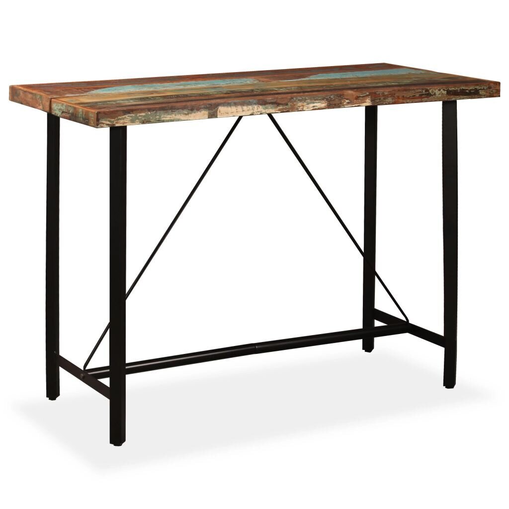 Baro stalas, 150x70x107cm, perdirbta mediena цена и информация | Virtuvės ir valgomojo stalai, staliukai | pigu.lt