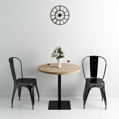 Baro staliukas, 80x75cm, ąžuolo spalvos kaina ir informacija | Virtuvės ir valgomojo stalai, staliukai | pigu.lt