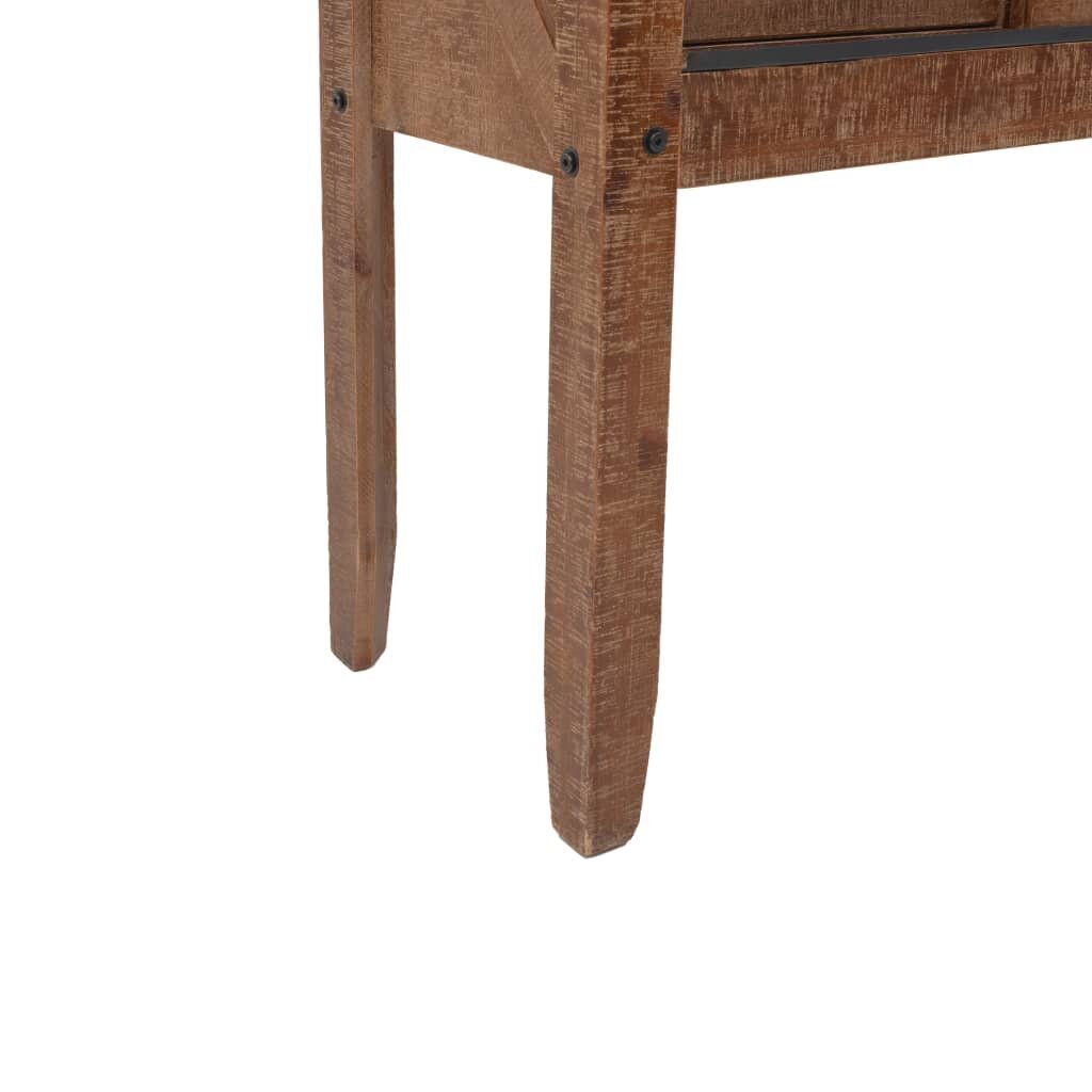 Konsolinis staliukas, 131x35,5x75cm, rudas kaina ir informacija | Kavos staliukai | pigu.lt