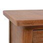 Naktinis staliukas 40x29x68 cm, eglės medienos masyvas, ruda kaina ir informacija | Spintelės prie lovos | pigu.lt