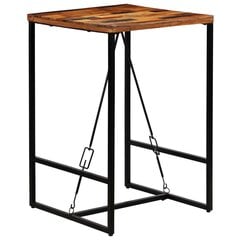 Baro stalas, 70x70x106cm, perdirbta mediena kaina ir informacija | Virtuvės ir valgomojo stalai, staliukai | pigu.lt