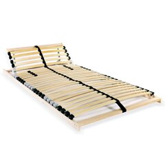 Grotelės lovai su 28 lentjuostėmis, 70x200cm, rudos цена и информация | Решетки для кроватей | pigu.lt