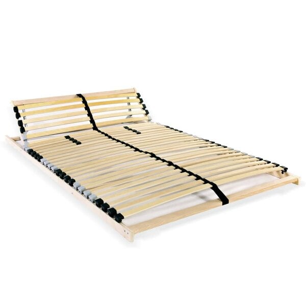 Grotelės lovai su 28 lentjuostėmis, 7 zonos, 140x200cm, rudos spalvos kaina  | pigu.lt
