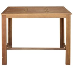 Baro stalas, 120x60x105cm, masyvi akacijos mediena kaina ir informacija | Virtuvės ir valgomojo stalai, staliukai | pigu.lt