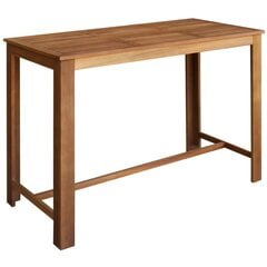 Baro stalas, 150x70x105cm, masyvi akacijos mediena цена и информация | Кухонные и обеденные столы | pigu.lt