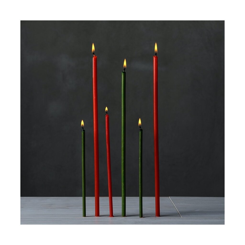 700 vnt. Bičių vaško žvakių raudonos spalvos Danilovo No140, 2000 g. цена и информация | Bažnytinės žvakės, žvakidės | pigu.lt