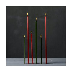Восковые церковные свечи «Даниловo» зелёного цвета, №40, 50 штук, 500 граммов  цена и информация | Церковные свечи, подсвечники | pigu.lt