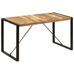 Stalas, 140x70x75cm, mango medienos masyvas kaina ir informacija | Virtuvės ir valgomojo stalai, staliukai | pigu.lt
