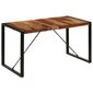Stalas, 140x70x75cm, rausv. dalb. medienos masyvas цена и информация | Virtuvės ir valgomojo stalai, staliukai | pigu.lt