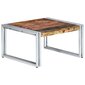 Kavos staliukas, 60x60x35cm, perdirbtos medienos masyvas kaina ir informacija | Kavos staliukai | pigu.lt