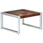 Kavos staliukas, 60x60x35cm, perdirbtos medienos masyvas kaina ir informacija | Kavos staliukai | pigu.lt