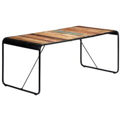 Stalas, 180x90x76cm, perdirbtos medienos masyvas kaina ir informacija | Virtuvės ir valgomojo stalai, staliukai | pigu.lt