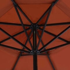 Lauko skėtis su nešiojamu pagrindu, oranžinis цена и информация | Зонты, маркизы, стойки | pigu.lt