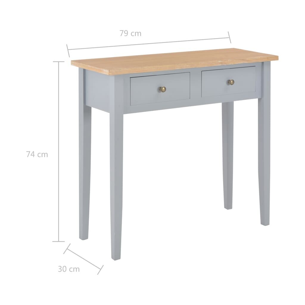 Kosmetinis konsolinis staliukas, 79x30x74cm kaina ir informacija | Kavos staliukai | pigu.lt