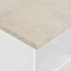 Baro stalas, balta ir betono, 60x60x110cm kaina ir informacija | Virtuvės ir valgomojo stalai, staliukai | pigu.lt