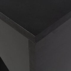 Baro stalas su judinama lentyna, 138x40x120cm, juodas kaina ir informacija | Virtuvės ir valgomojo stalai, staliukai | pigu.lt