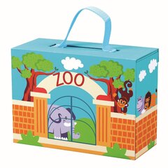 Деревянные животные зоопарка в чемоданчике Bino, 13 шт. цена и информация | Развивающие игрушки | pigu.lt