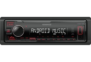 Kenwood KMM-105RY car media receiver Black 50 W kaina ir informacija | Kenwood Autoprekės | pigu.lt