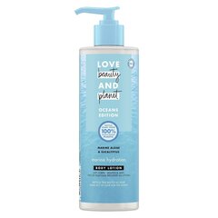 Kūno losjonas Love, Beauty & Planet Marine Moist, 400 ml kaina ir informacija | Kūno kremai, losjonai | pigu.lt