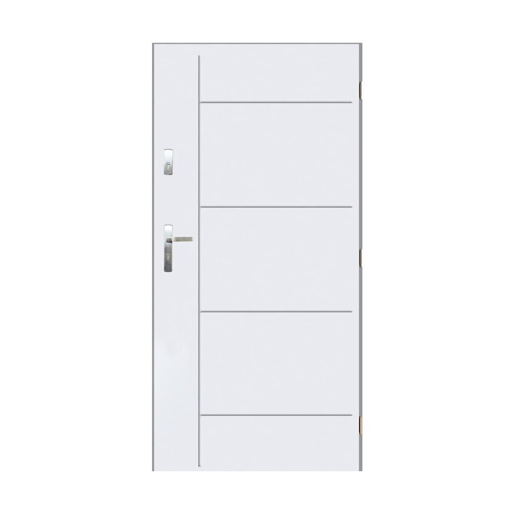 Lauko durys Panama, dešininės, balta, 90 cm kaina ir informacija | Lauko durys | pigu.lt
