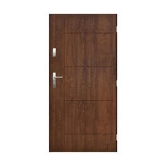 Lauko durys Panama, dešininės, riešutas, 90 cm цена и информация | Уличные двери | pigu.lt