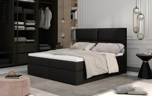 Кровать NORE Amber, 180x200 см, черная цена и информация | Кровати | pigu.lt