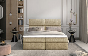 Кровать NORE Amber, 160x200 см, бежевая цена и информация | Кровати | pigu.lt