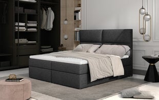 Кровать NORE Amber, 160x200 см, темно-серая цена и информация | Кровати | pigu.lt